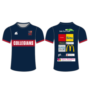 Training T-Shirt Short Sleeve (BLUE) - Collegians CC
