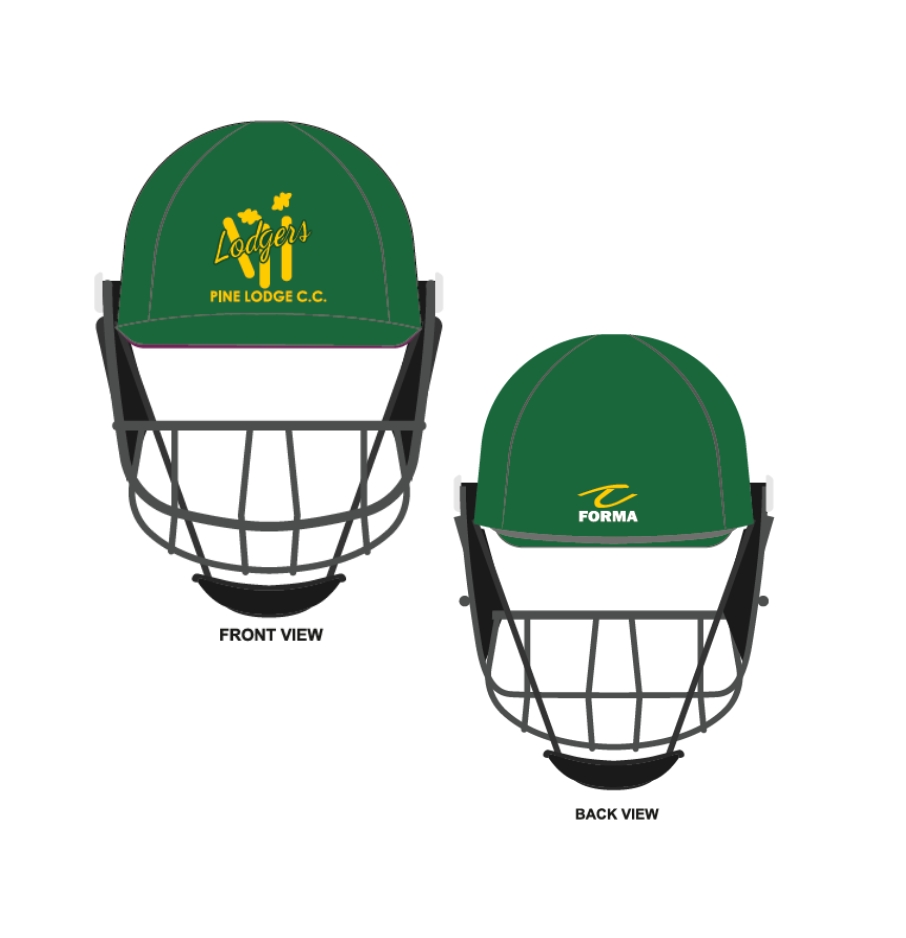 Customised High Class Titanium Helmet - Pine Lodge Cricket Club