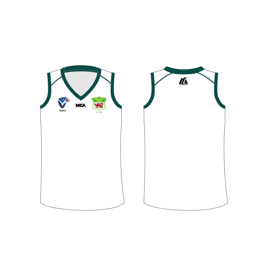 Two Day Playing Vest (Cream) - Caulfield CC