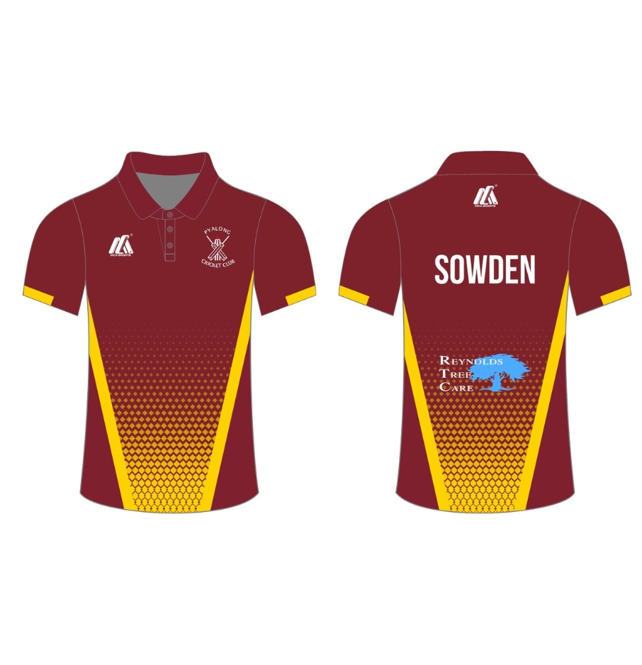 One Day Playing T-Shirt Short Sleeve - Pyalong Cricket Club