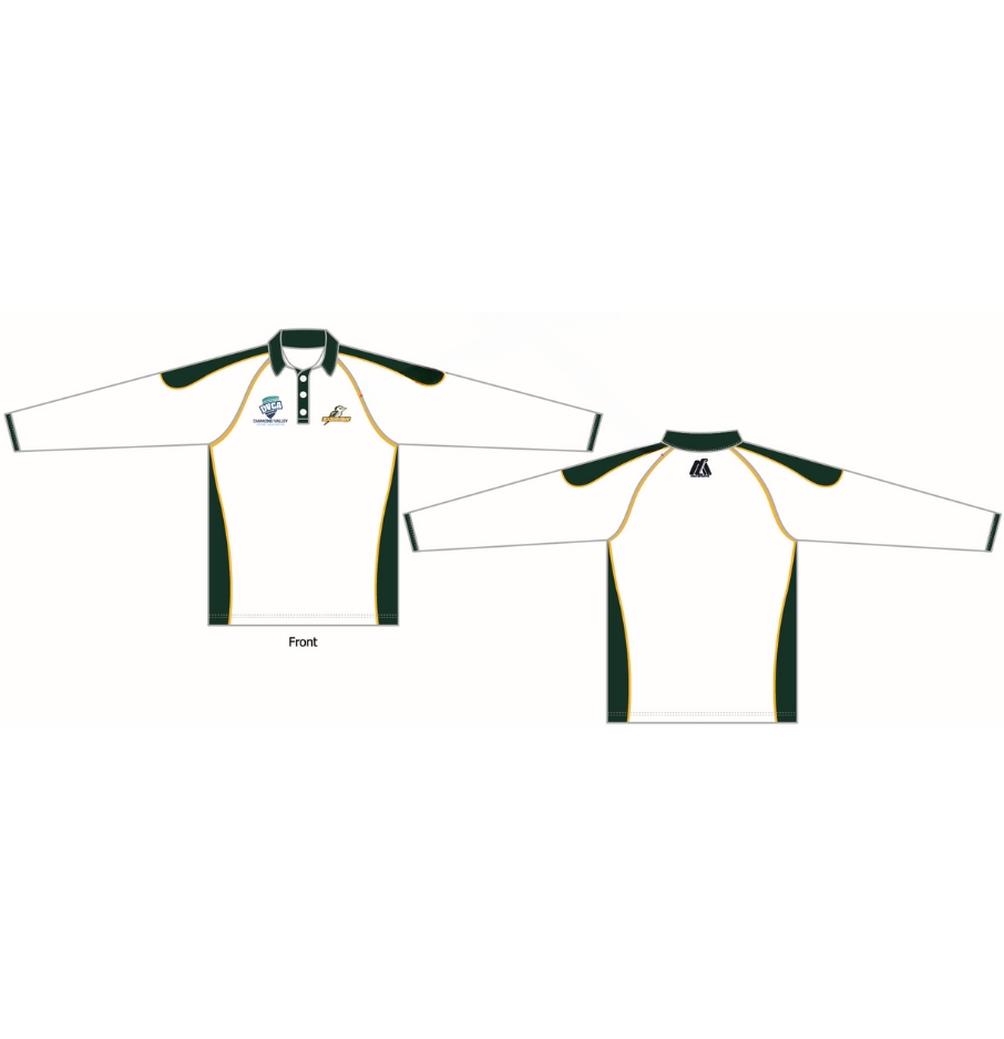 Two Day Playing T-Shirt Long Sleeve (White) - TUCC