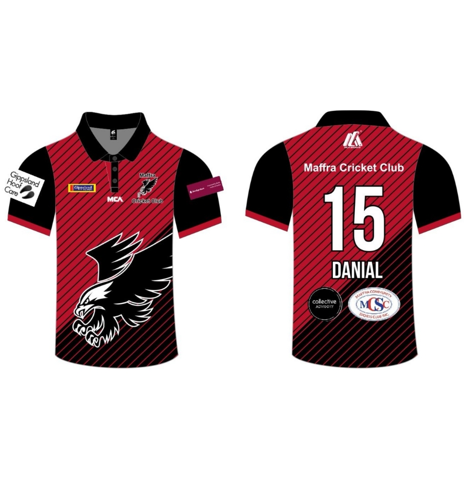 Men's One Day Playing T-Shirt Short Sleeve (Coloured) - Maffra CC