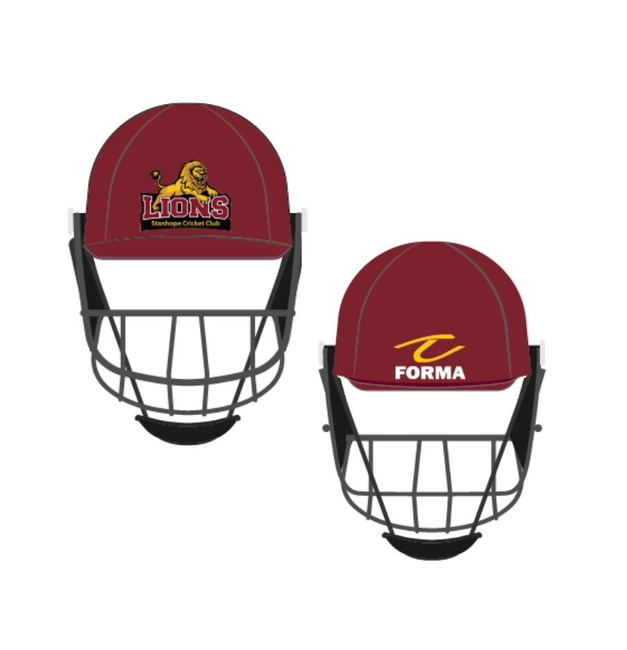 Customised High Class Titanium Helmet with Stanhope CC Logo