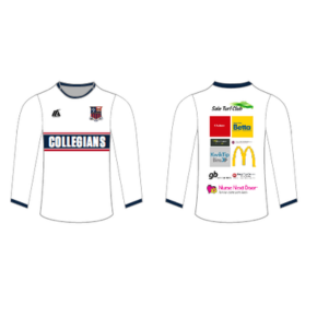 Training T-Shirt Long Sleeve (WHITE) - Collegians CC