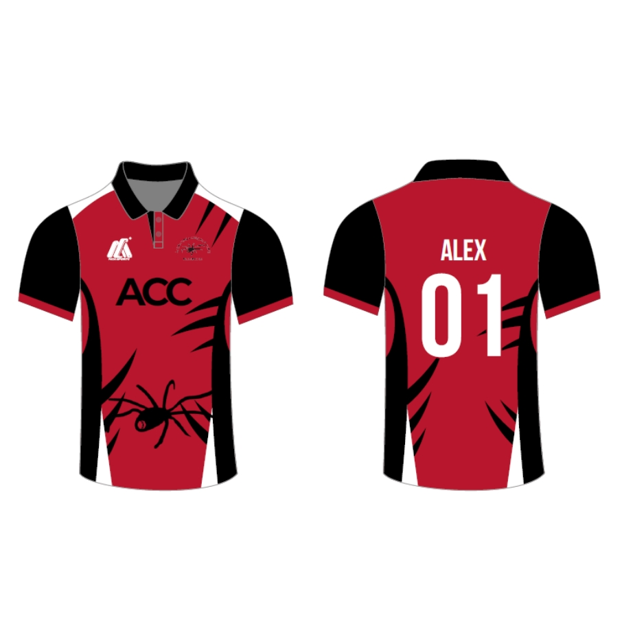 One Day Playing T-Shirt Short Sleeve (Coloured) - Alexandra Cricket Club