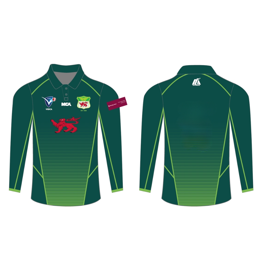 One Day Playing T-Shirt Long Sleeve (Coloured) - Caulfield CC