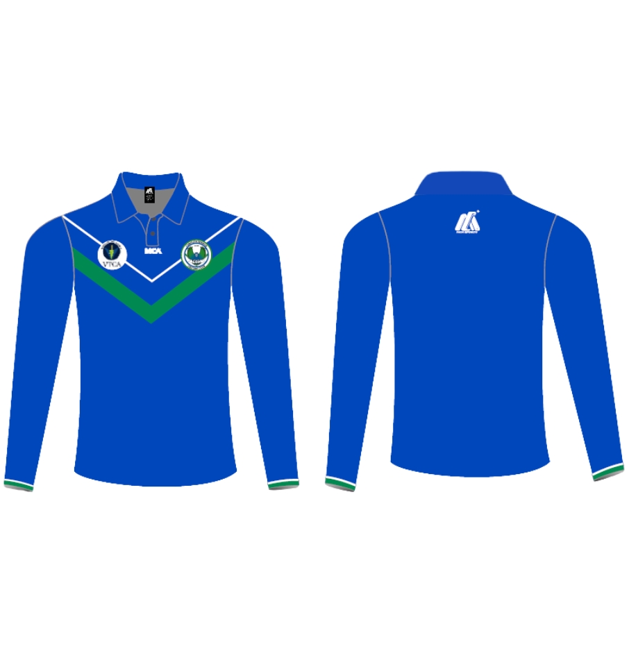 Women's Playing T-shirt Long Sleeve (Blue) - CSCC