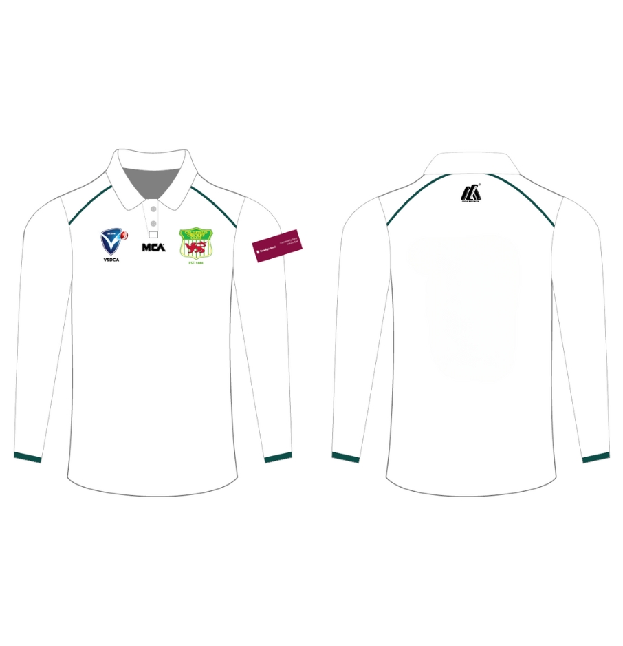 Two Day Playing T-Shirt Long Sleeve (Cream) - Caulfield CC