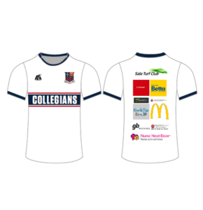 Training T-Shirt Short Sleeve (WHITE) - Collegians CC
