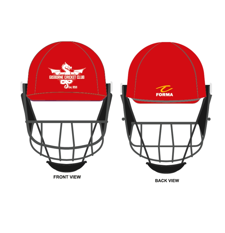 Customised High Class Titanium Helmet - Gisborne CC