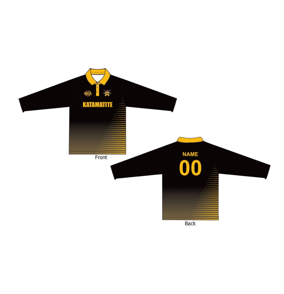 One Day Playing T-Shirt Long Sleeve - Katamatite Cricket Club