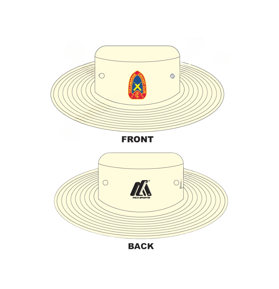 Wide Brim Hat White - TCC