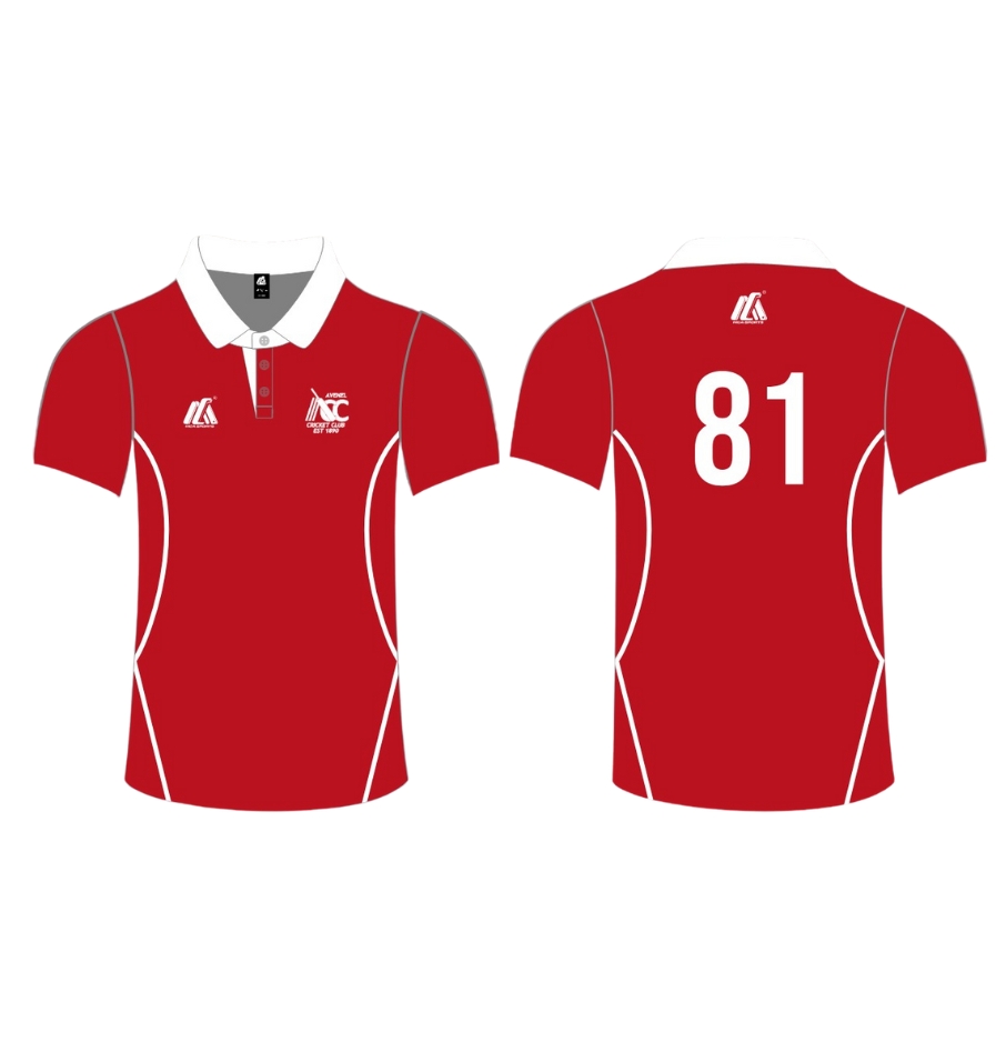 One Day Playing T-Shirt Short Sleeve (Coloured) - Avenel Cricket Club